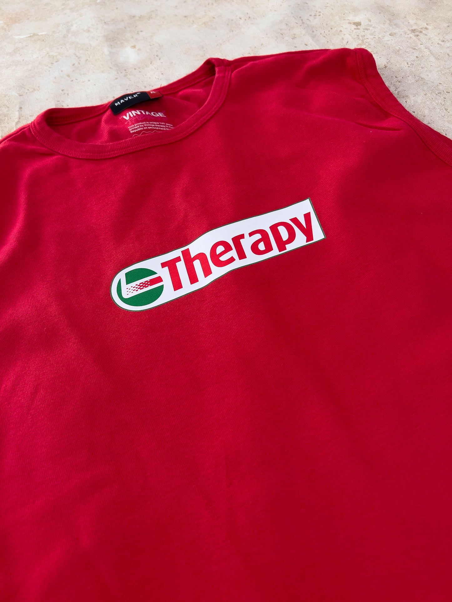 MOTO tílko červené (XL) / UPCYCLED