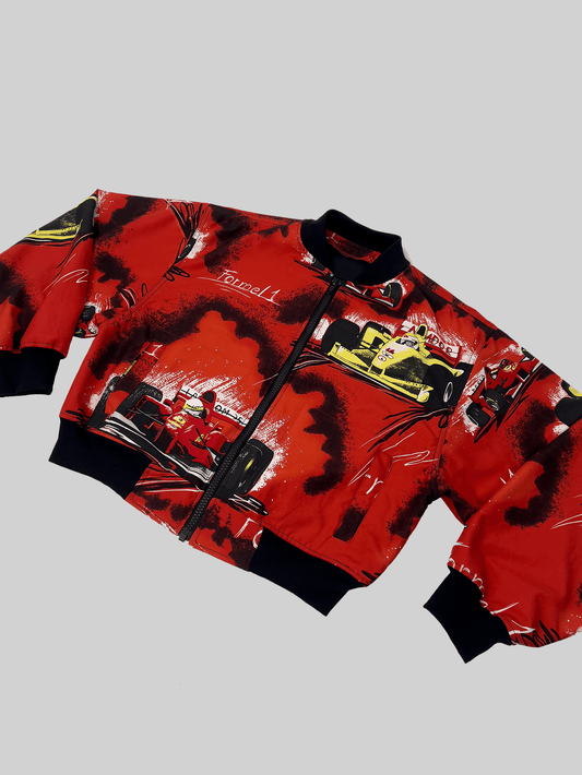 Upcyklovaný bomber s formulemi (XL)