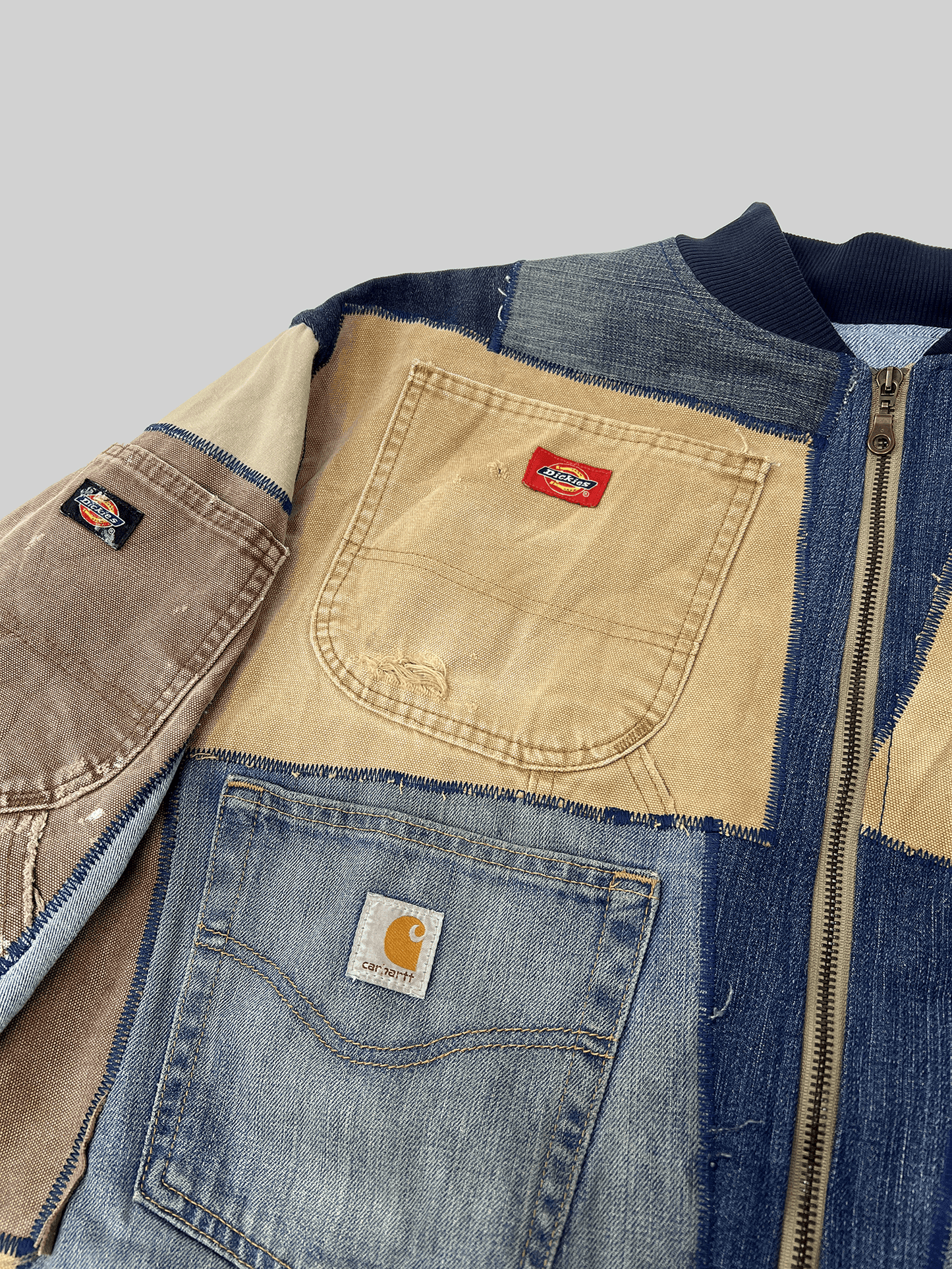 Upcyklovaný bomber Carhartt x Dickies x Vintage therapy (XL)