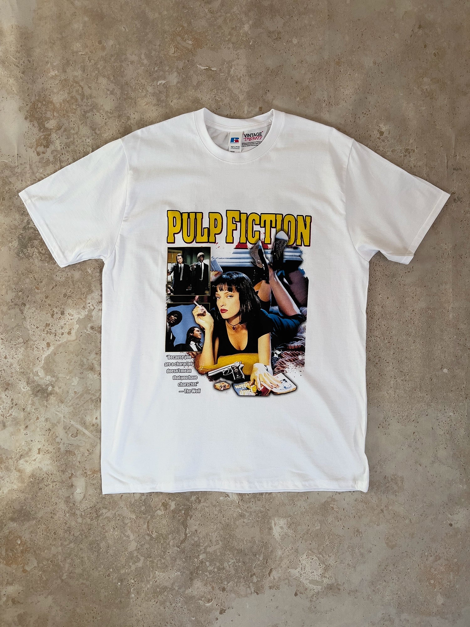 Pulp Fiction Bootleg tričko Russell bílé