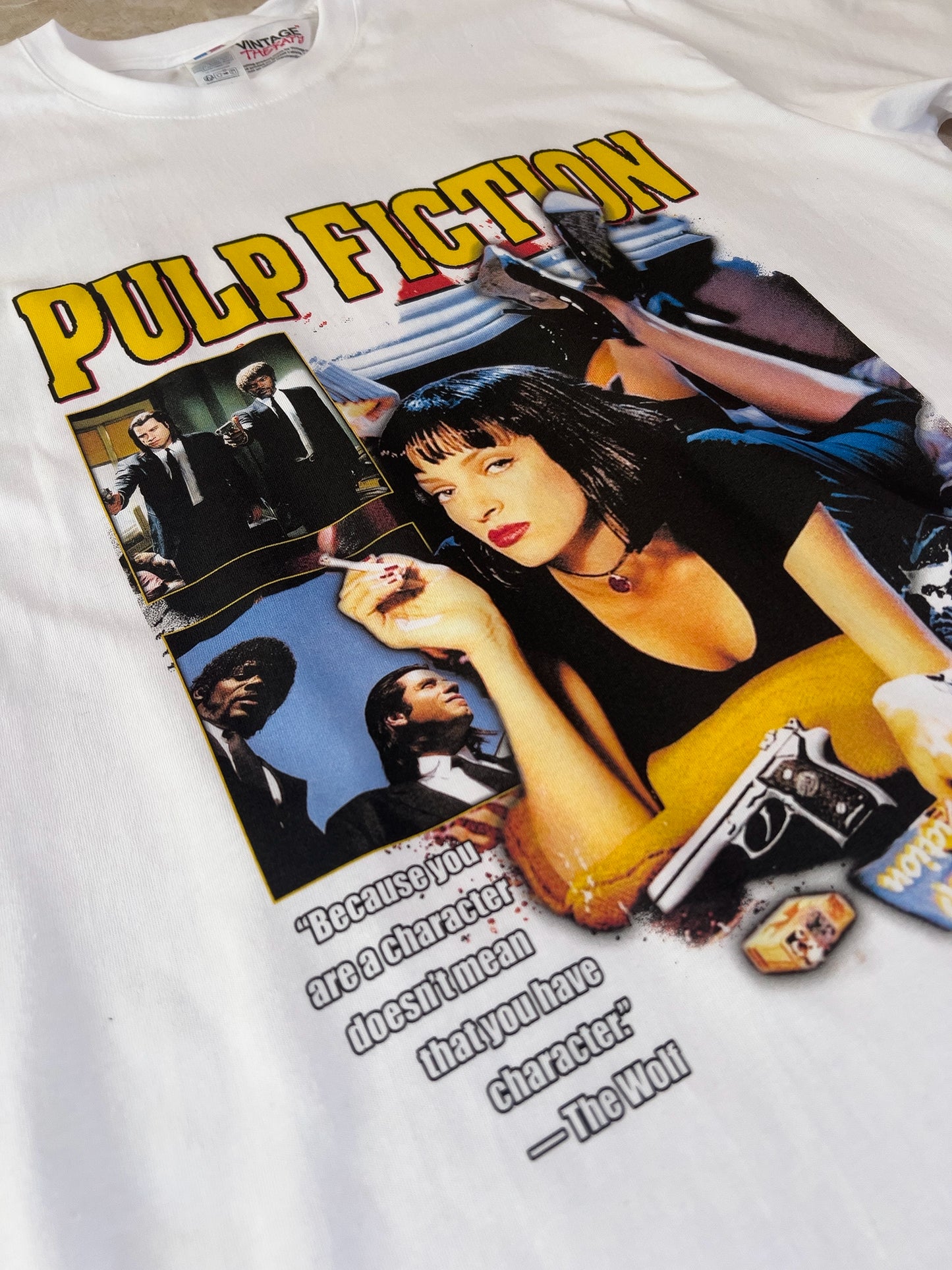Pulp Fiction Bootleg tričko Russell bílé