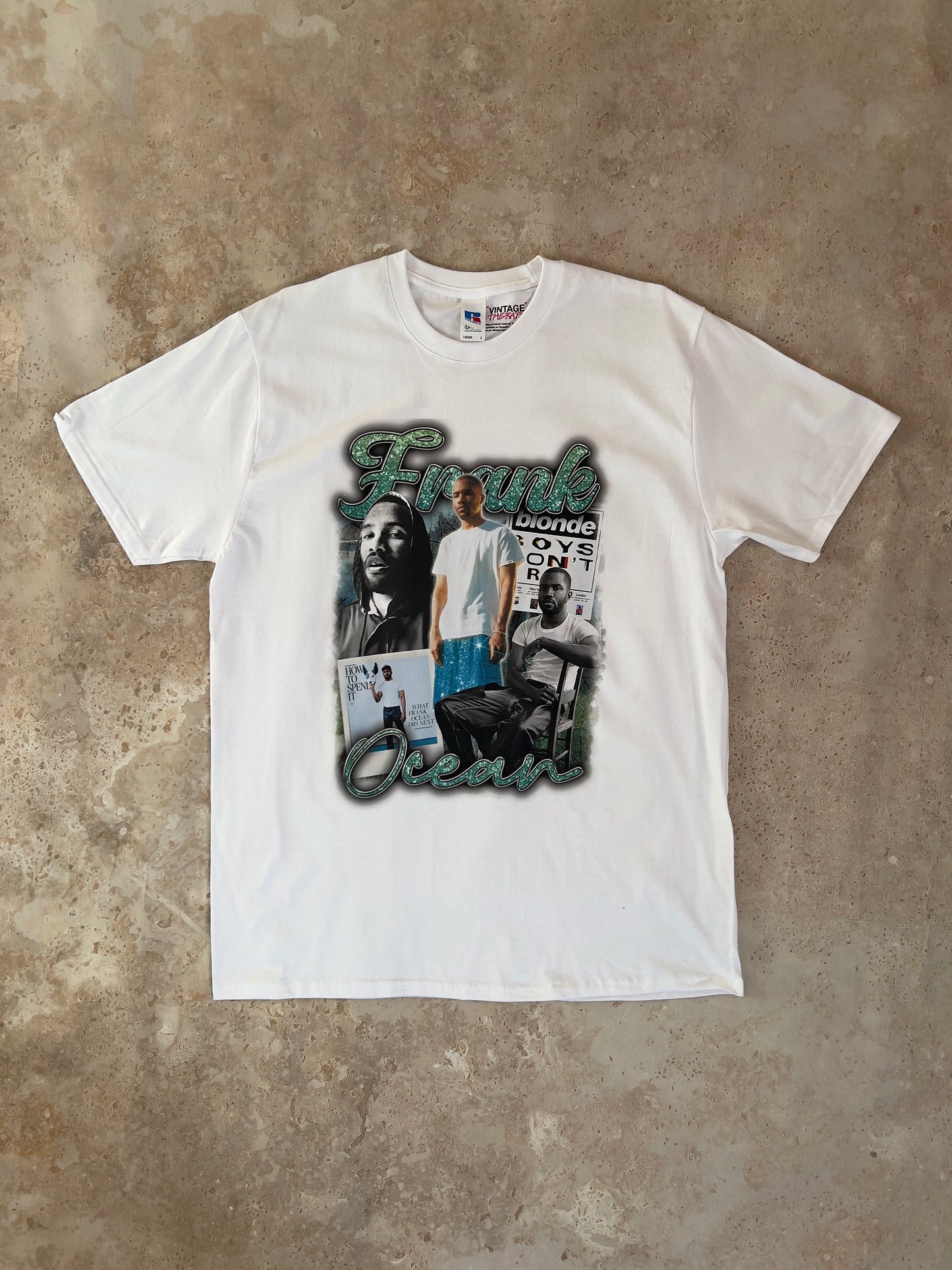 Frank Ocean Bootleg tričko Russell bílé