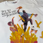 Jordan vs Ronald McDonald Bootleg tričko Russell bílé
