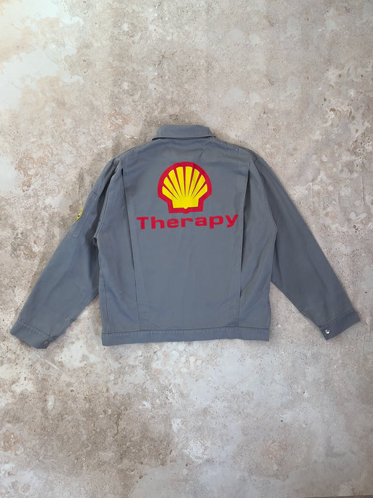 MOTO bunda šedá (L) / UPCYCLED
