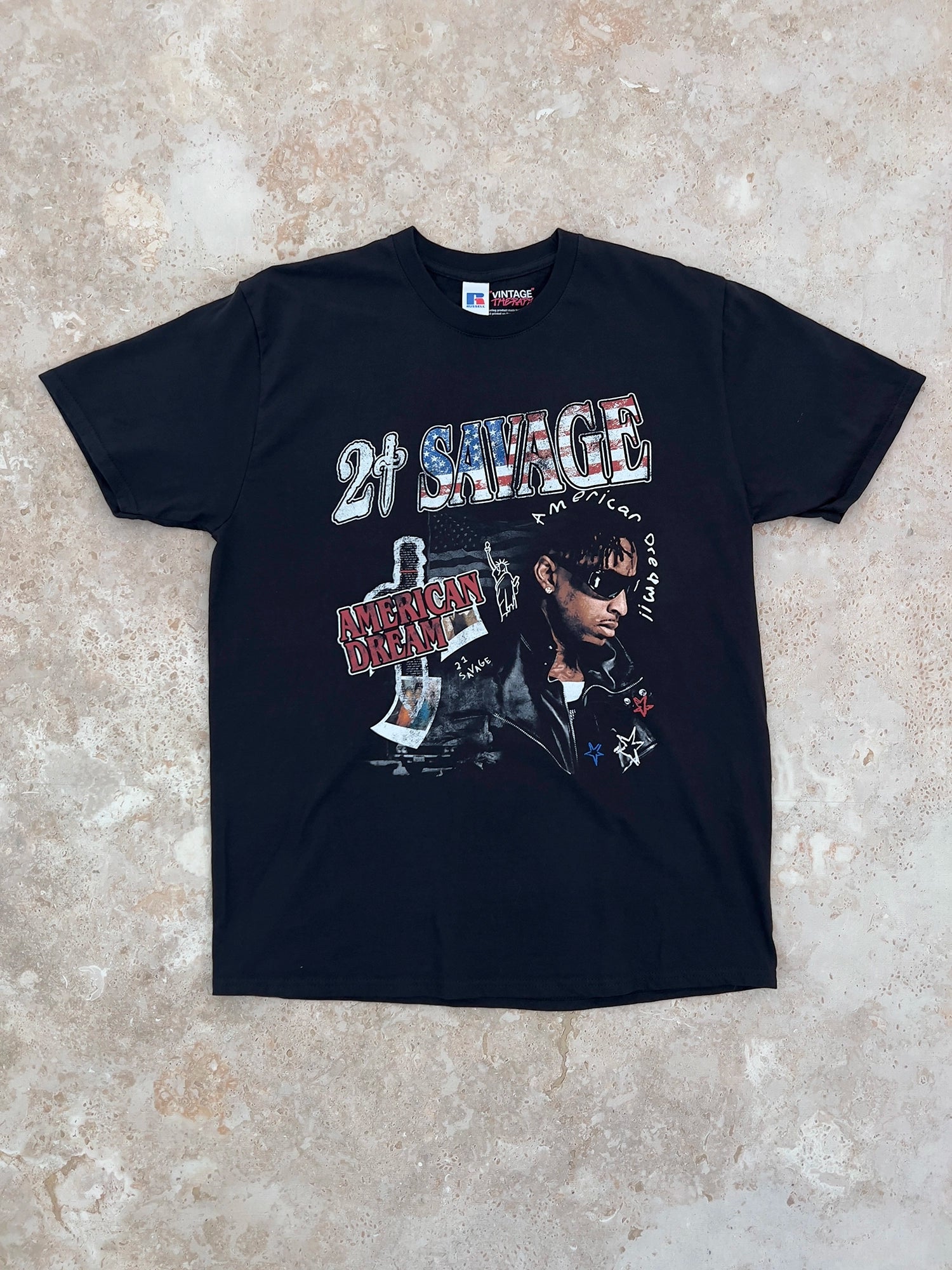 21 Savage Bootleg tričko Russell černé