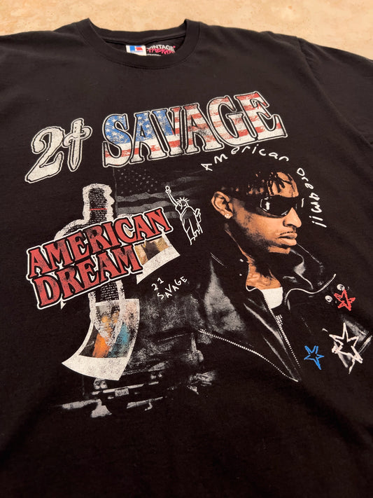 21 Savage Bootleg tričko Russell černé
