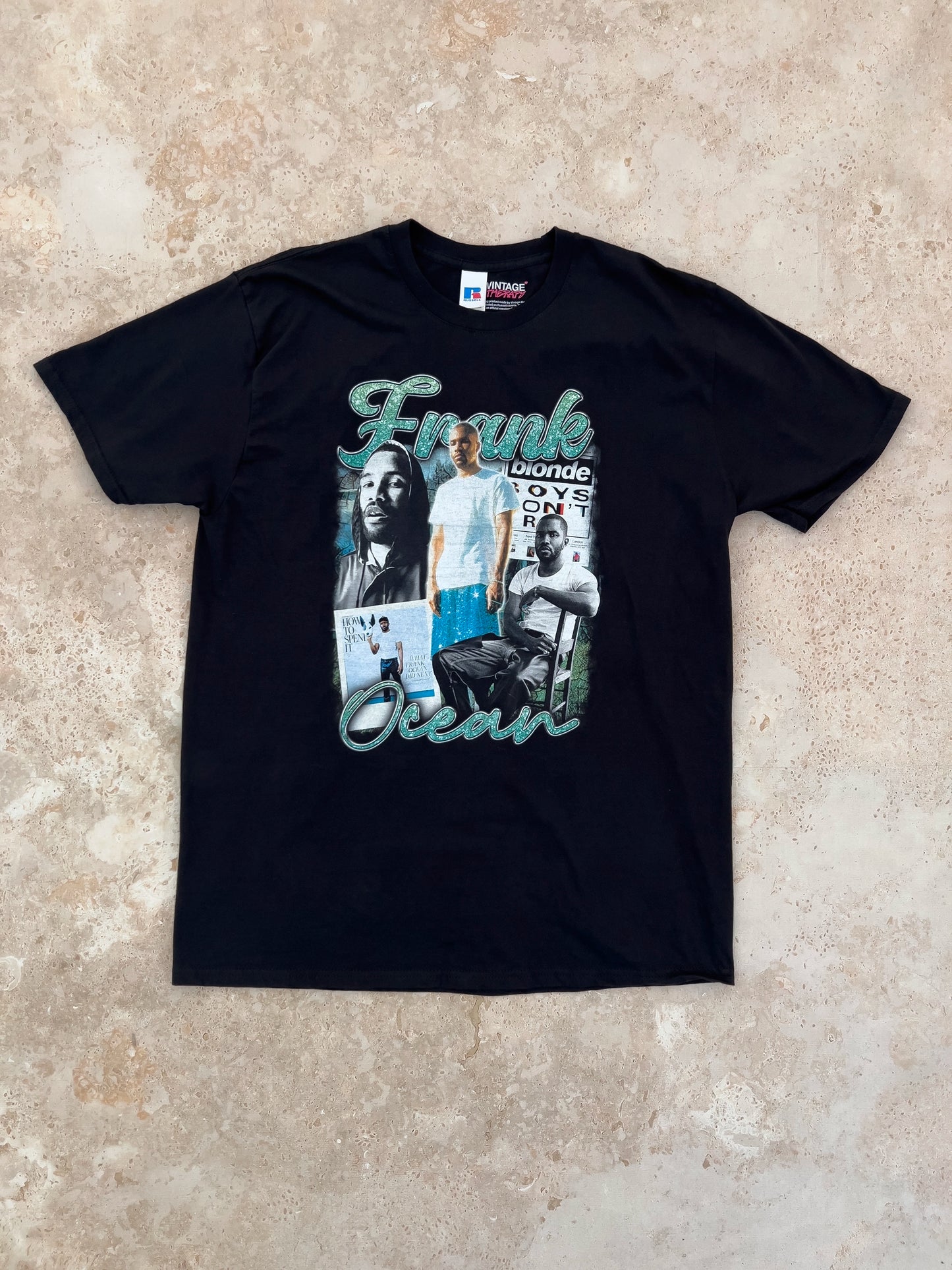 Frank Ocean Bootleg tričko Russell černé