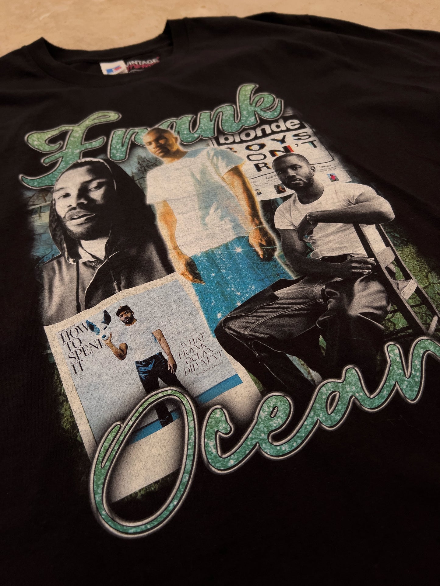 Frank Ocean Bootleg tričko Russell černé
